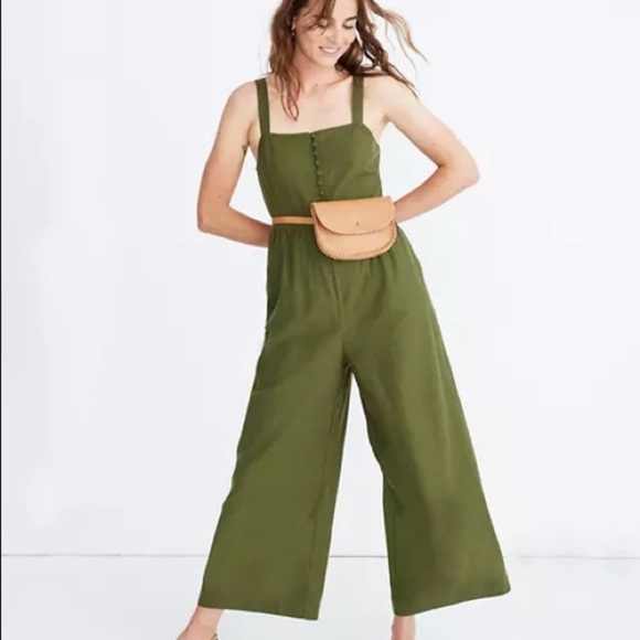 Madewell Pants - Madewell Linen Blend Wide Leg Jumpsuit